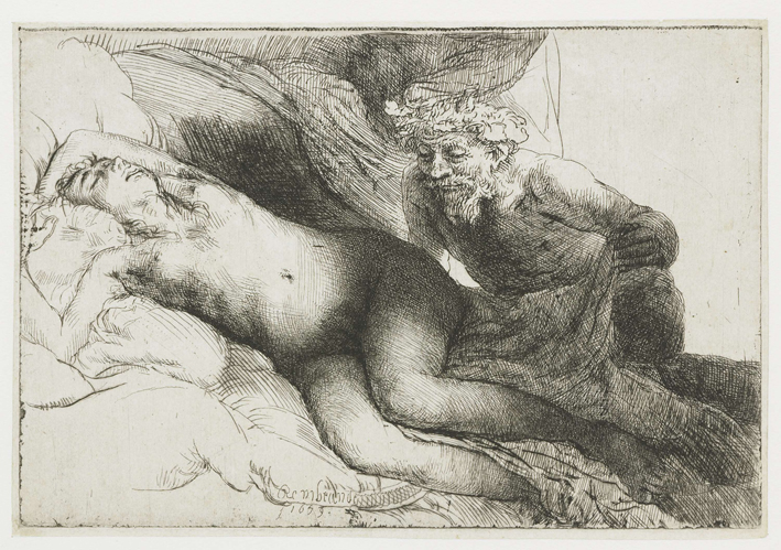  伦勃朗·梵·莱茵 Rembrandt van Rijn——安提俄珀欣赏木星1